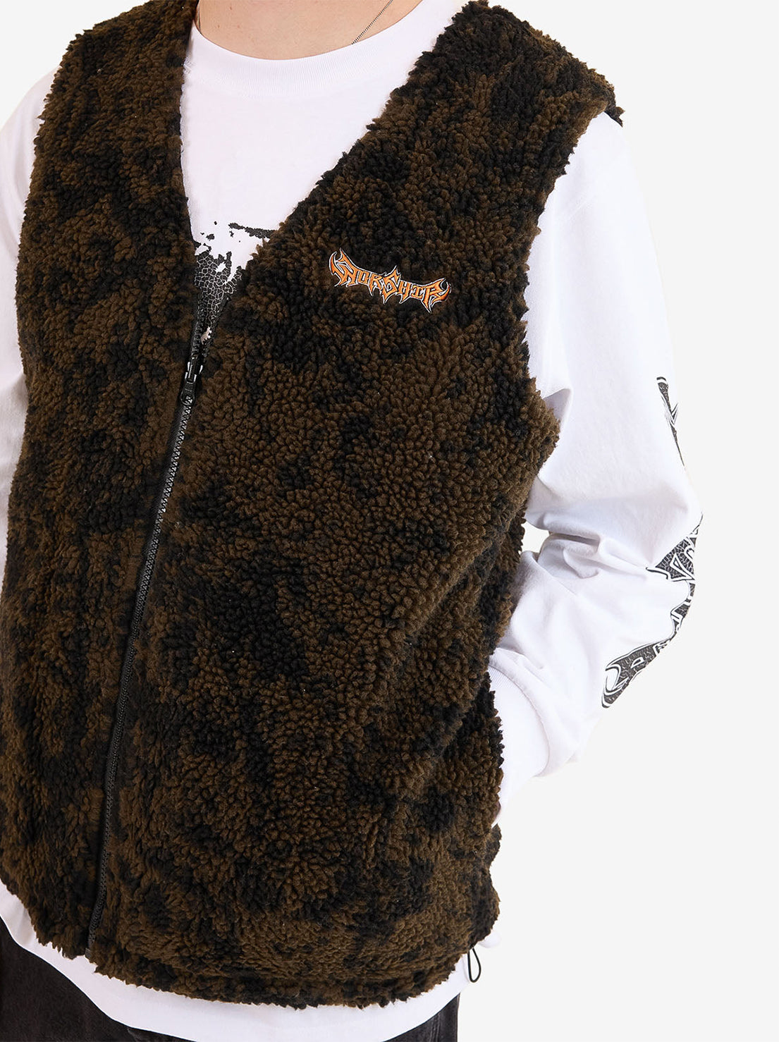 Worship - Blackwood Reversible Gilet - Chocolate