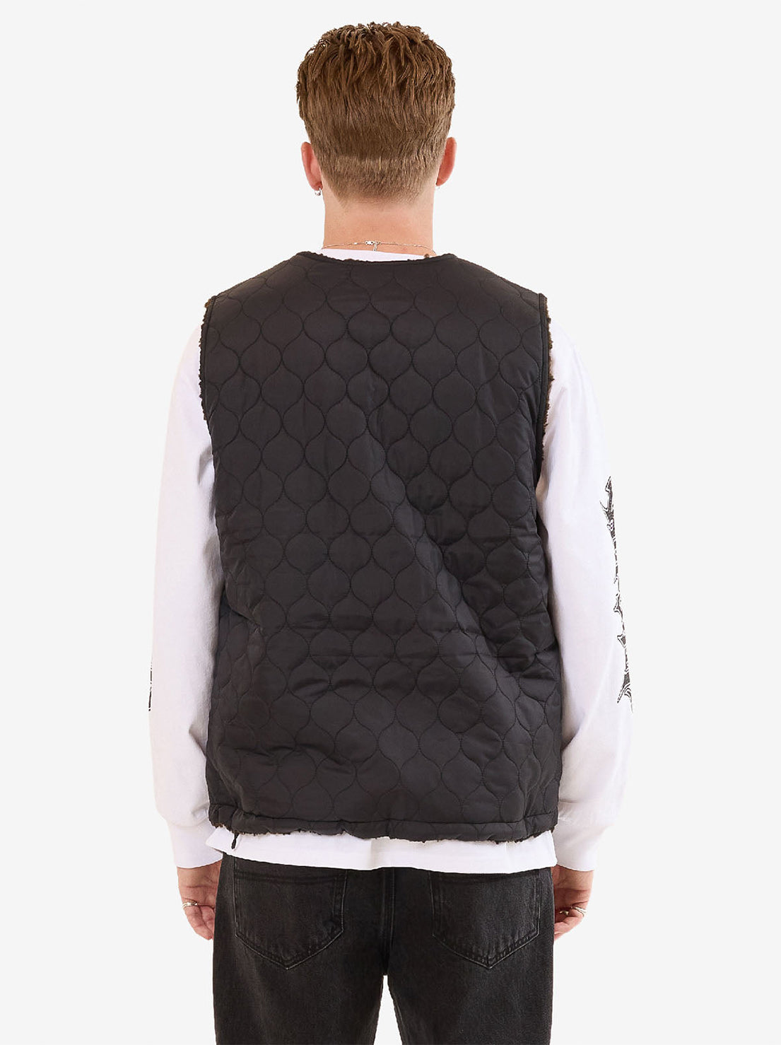 Worship - Blackwood Reversible Gilet - Chocolate