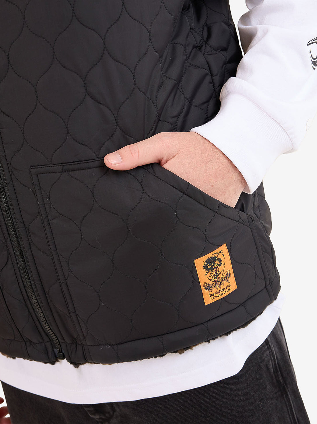 Worship - Blackwood Reversible Gilet - Chocolate