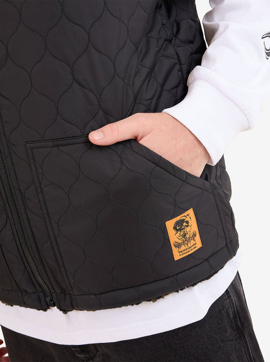 Worship - Blackwood Reversible Gilet - Chocolate