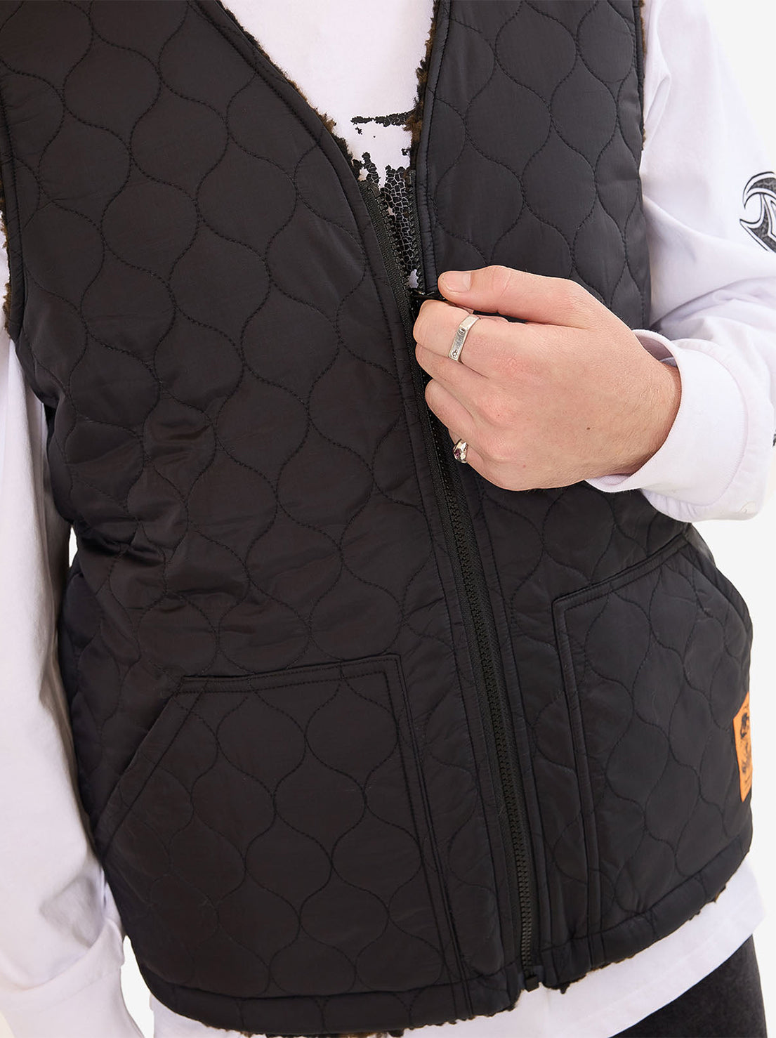 Worship - Blackwood Reversible Gilet - Chocolate