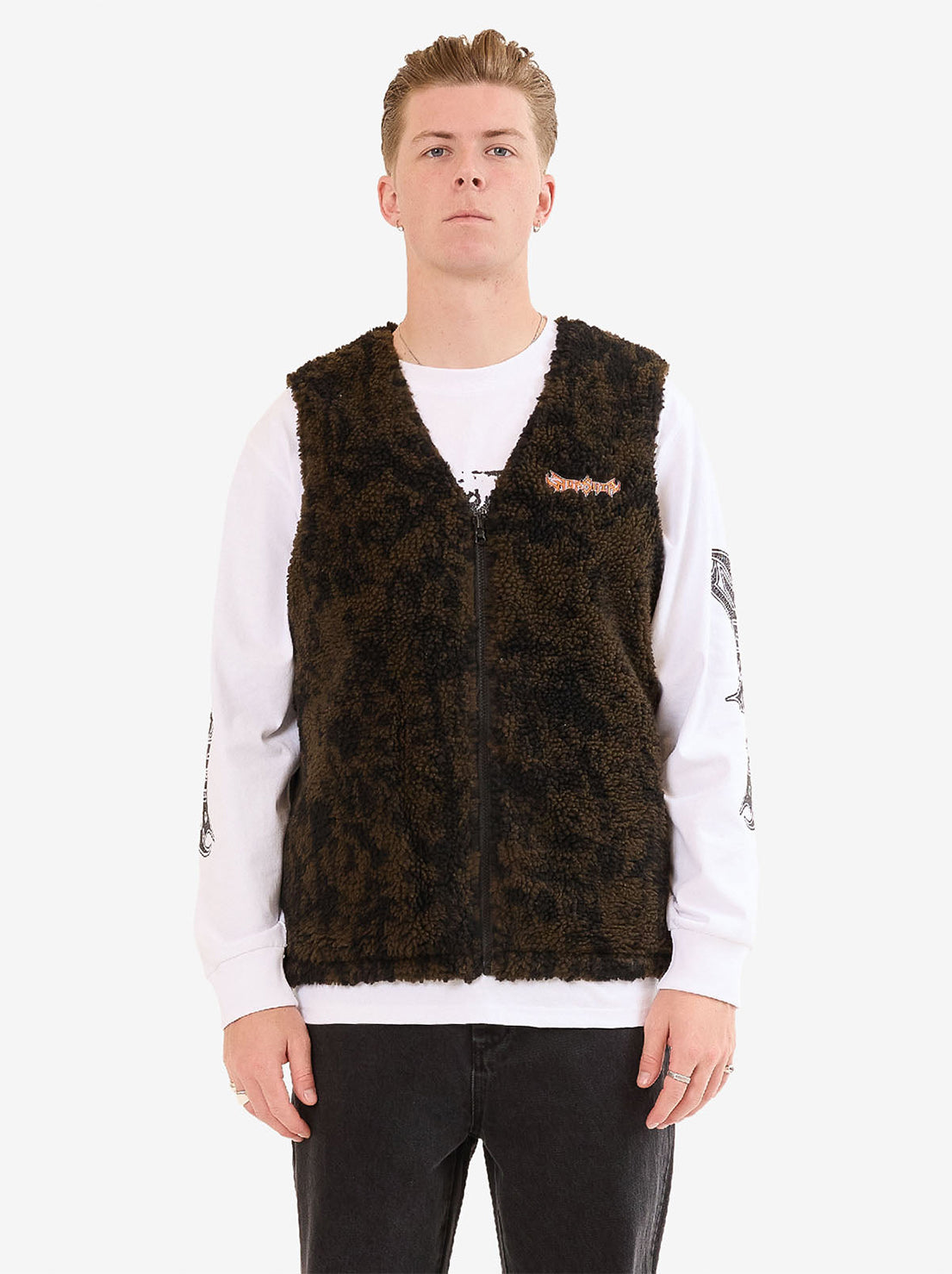 Worship - Blackwood Reversible Gilet - Chocolate