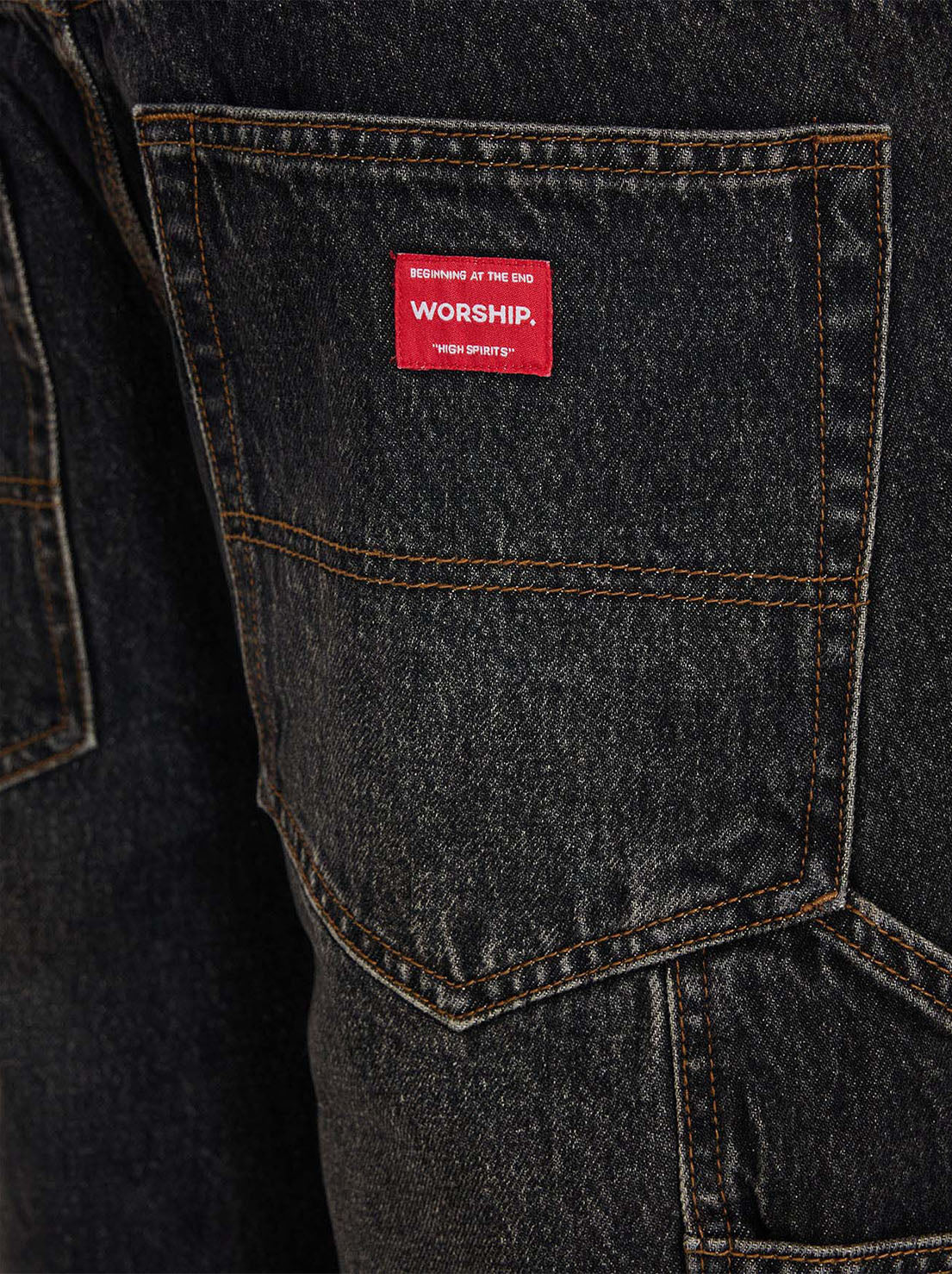 Worship - Carpenter Jean Short - Worship Black Dust