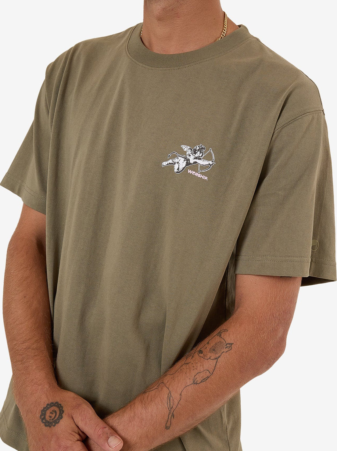 Worship - Cherub Tee - Kelp