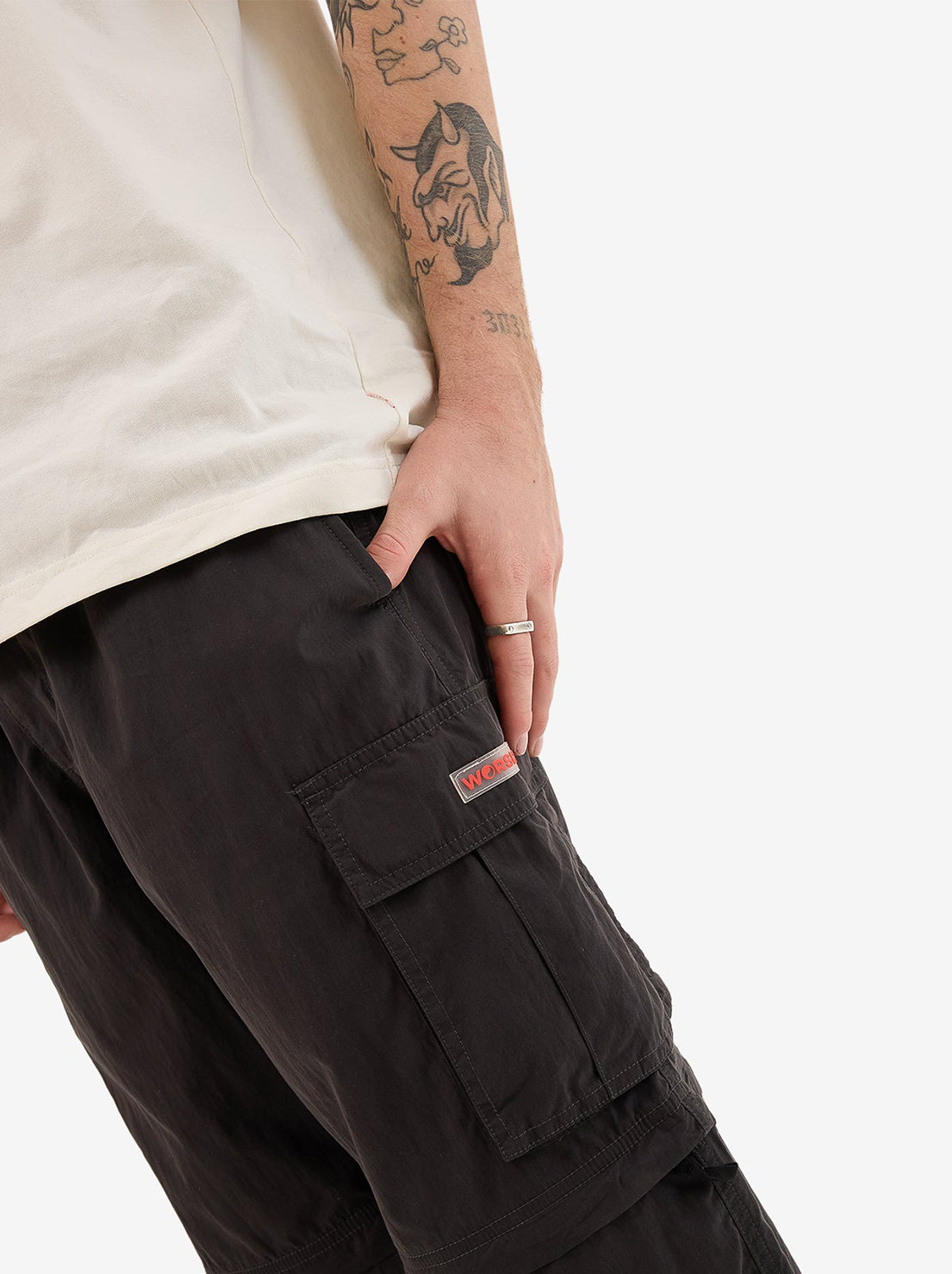 Worship - Core Zip Off Cargo Pant - Dark Charcoal