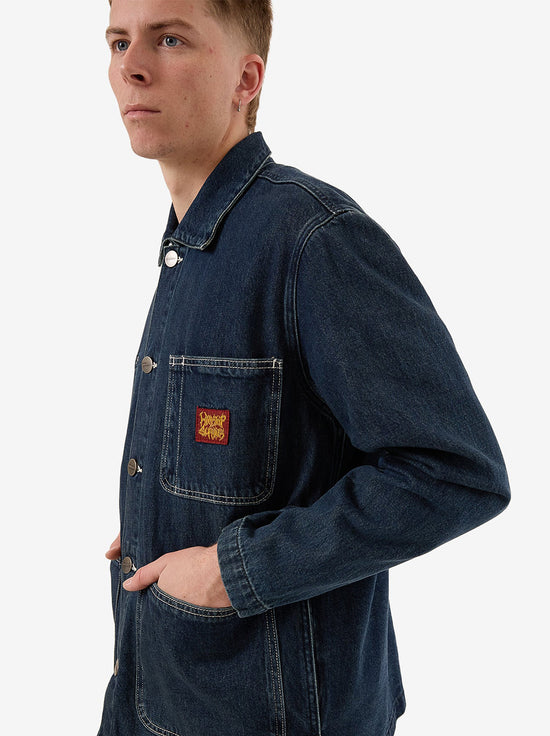 Worship - Denim Chore Jacket - Dirty Midnight Blue