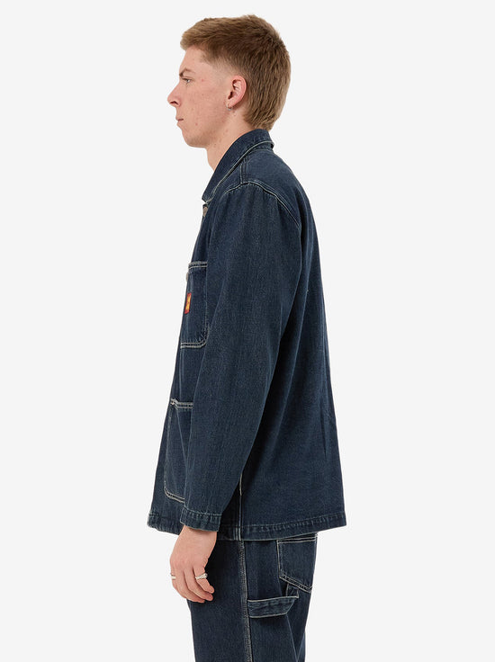 Worship - Denim Chore Jacket - Dirty Midnight Blue