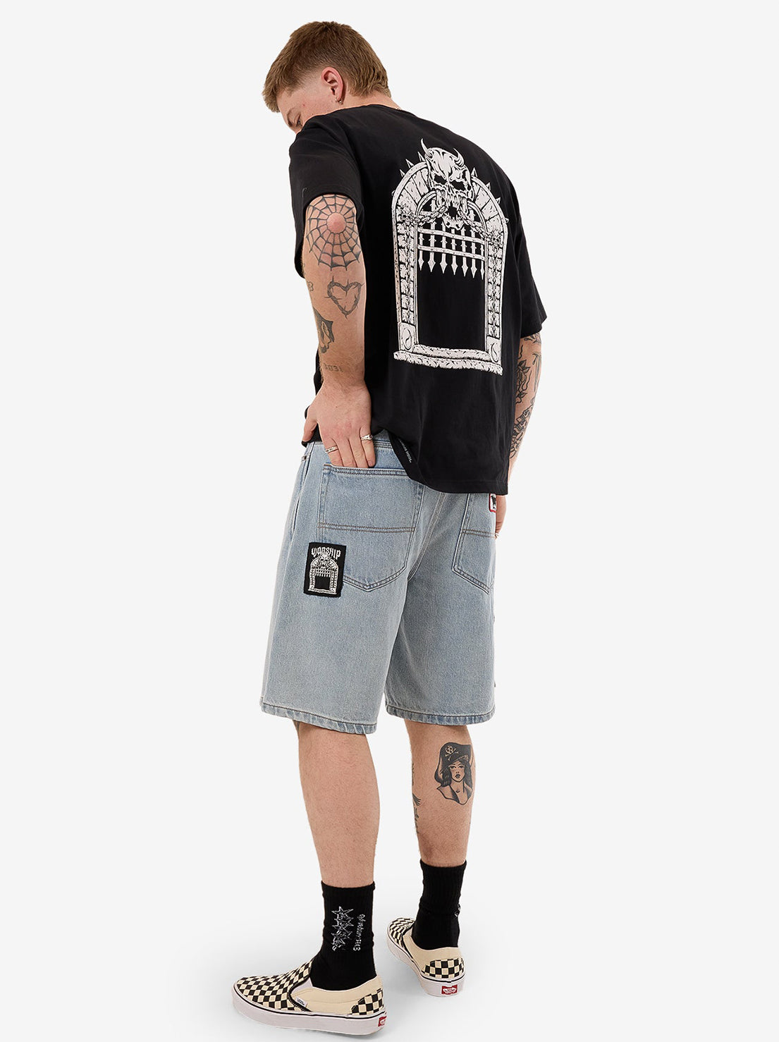 Worship - Doom Carpenter Short - Bull Denim Blew Dust