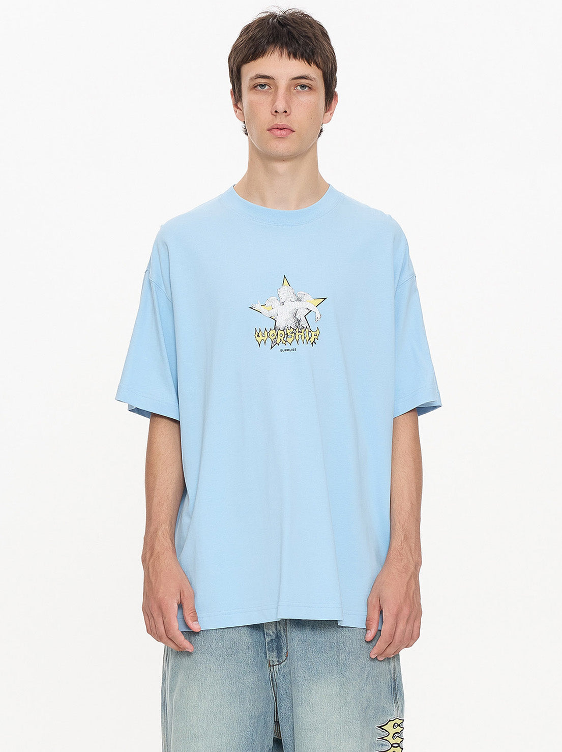 Worship - Dreamers Oversize Tee - Willow Blue
