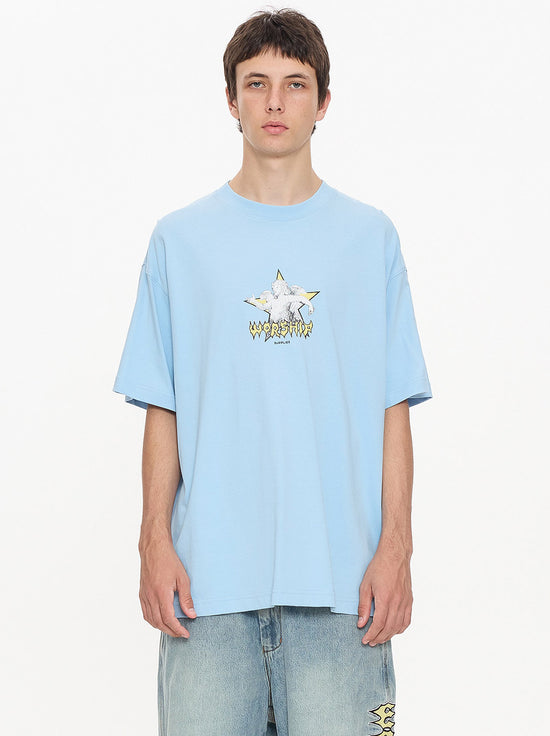 Worship - Dreamers Oversize Tee - Willow Blue