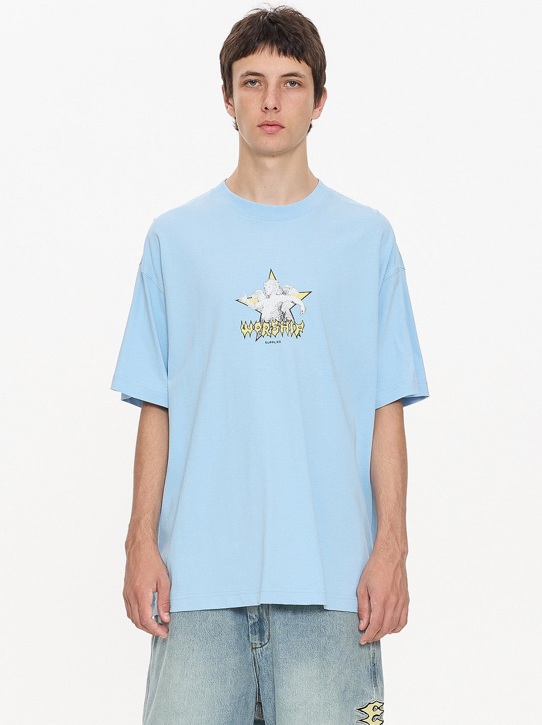 Worship - Dreamers Oversize Tee - Willow Blue
