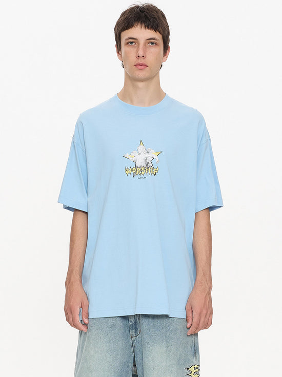 Worship - Dreamers Oversize Tee - Willow Blue