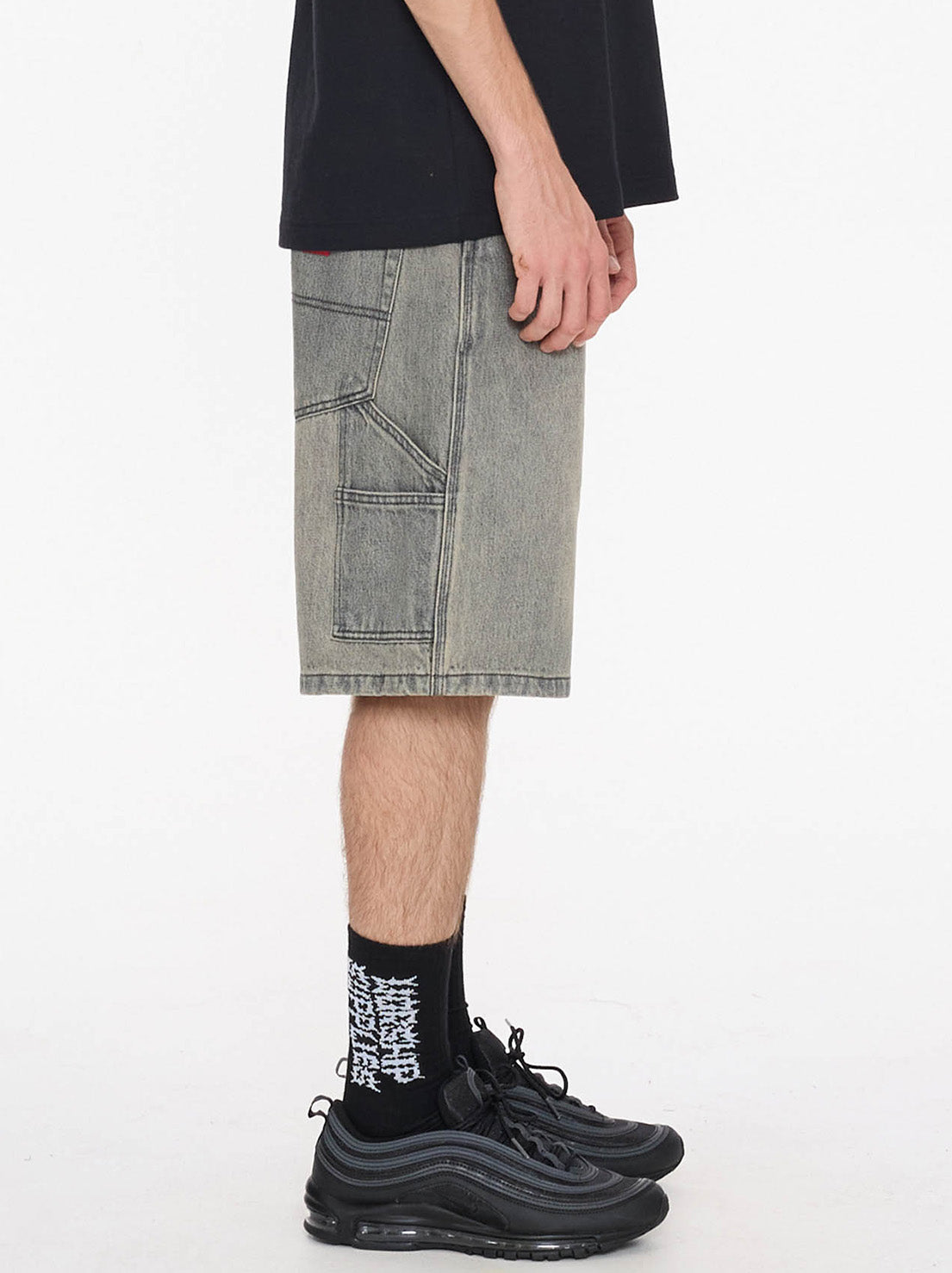 Worship - Enough Lounger Jean Short - Dirty Grey