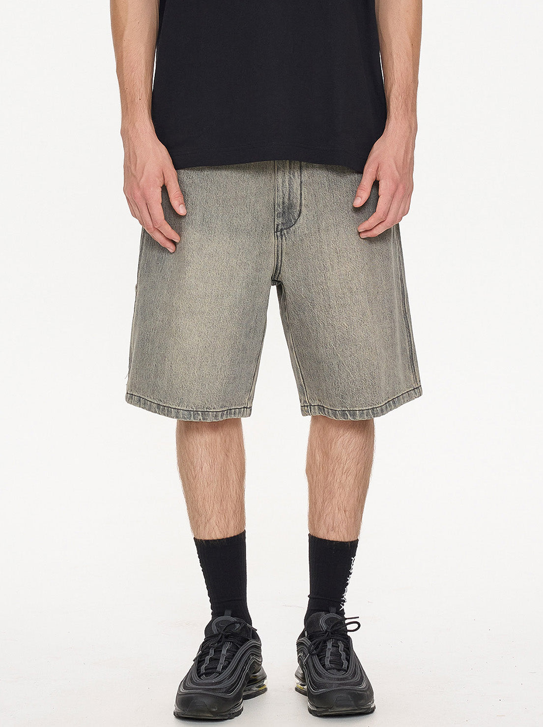 Worship - Enough Lounger Jean Short - Dirty Grey