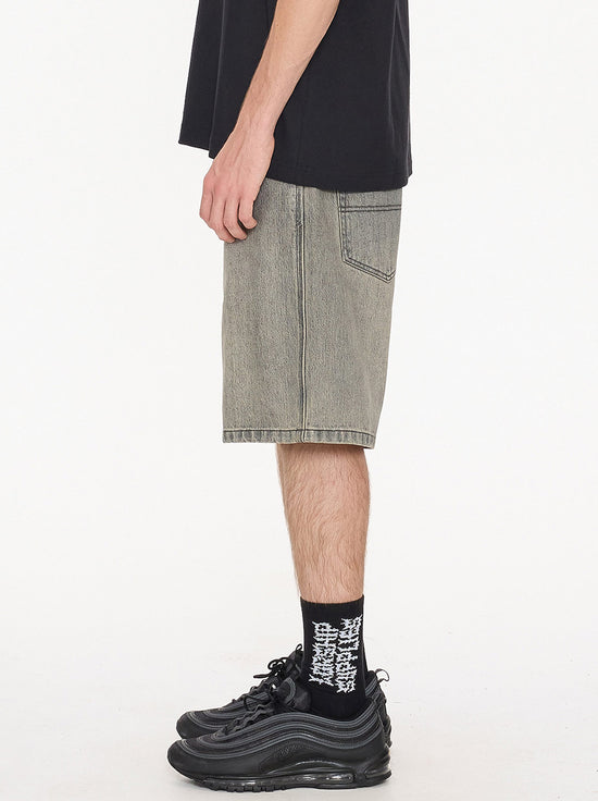 Worship - Enough Lounger Jean Short - Dirty Grey