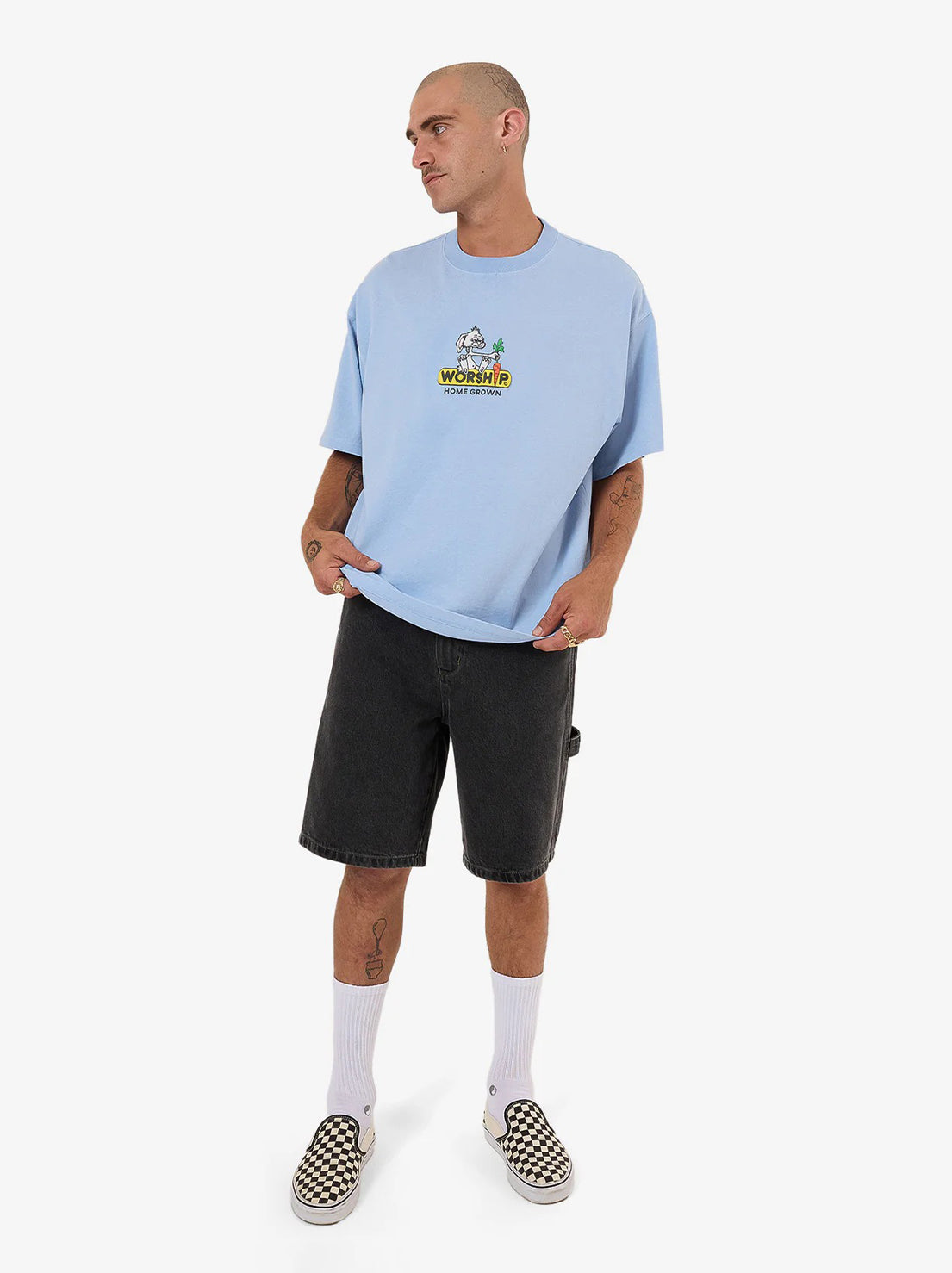 Worship - Home Grown Oversized Tee - Bel Air Blue
