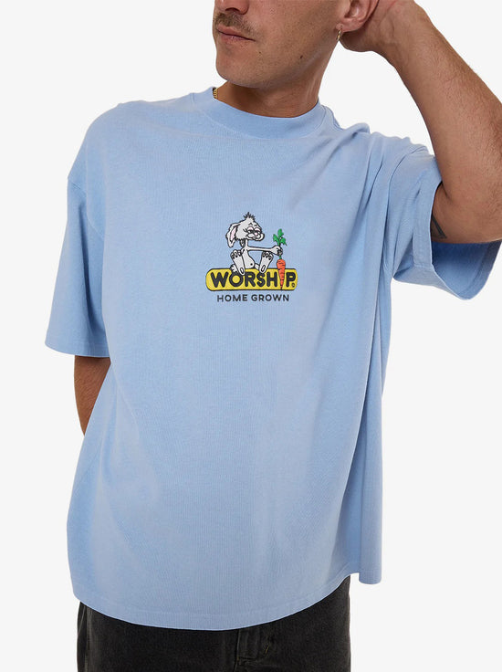 Worship - Home Grown Oversized Tee - Bel Air Blue