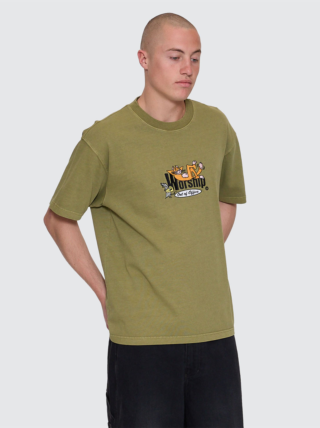 Worship - Out Of Office Tee - Cali Green