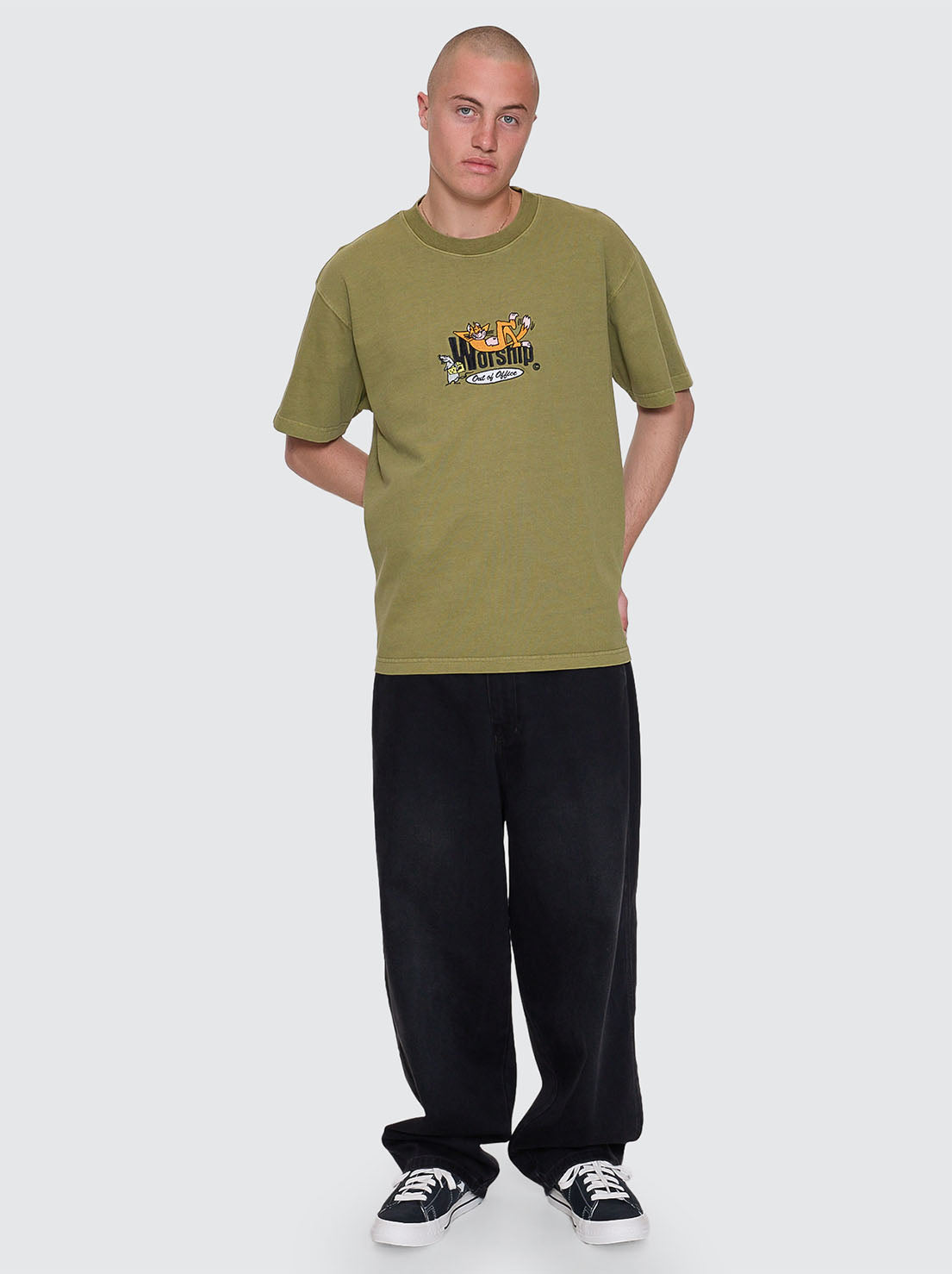 Worship - Out Of Office Tee - Cali Green