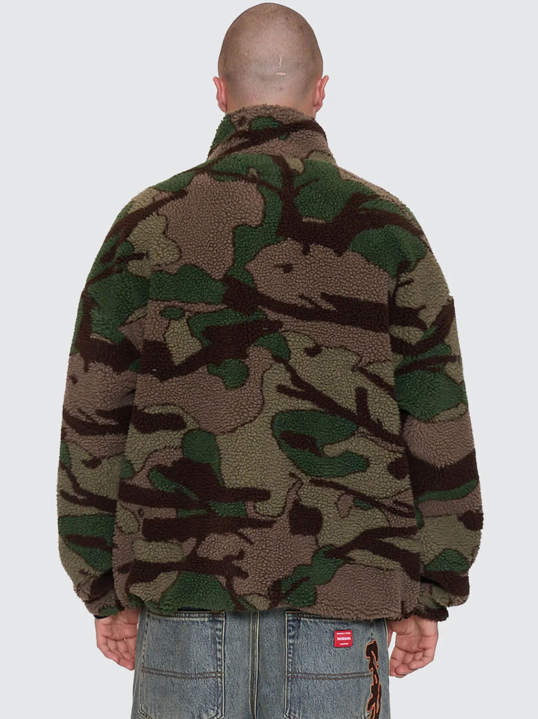 Worship - Plain Sight Sherpa Jacket - Camo Green