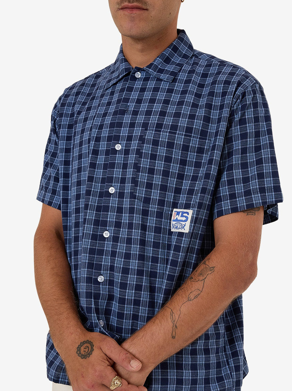 Worship - Removal Short Sleeve Shirt - Bell Air Blue