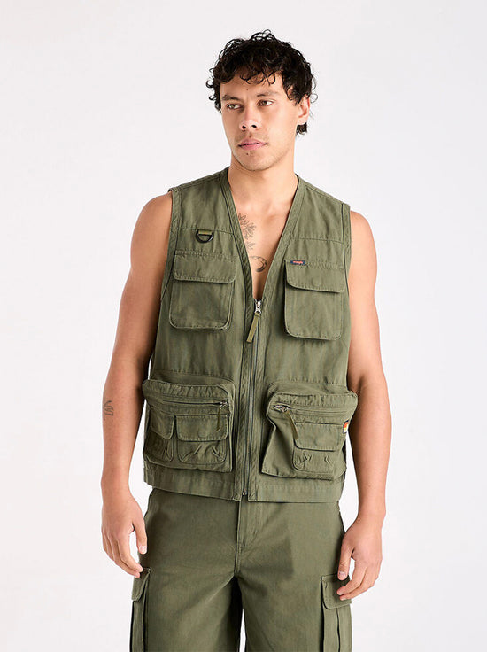 Wrangler - Better Beer Come Prepared Vest - Eucalyptus