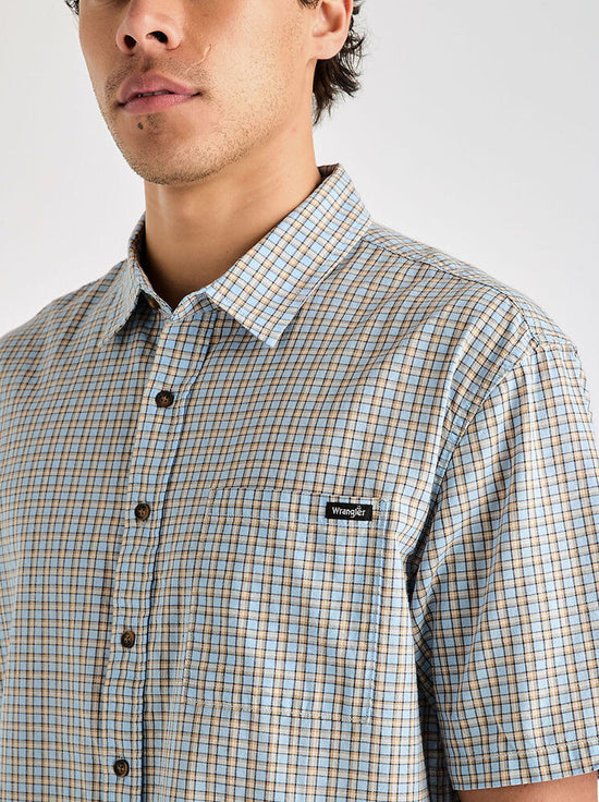 Wrangler - Boxcar Shirt - Blue Check