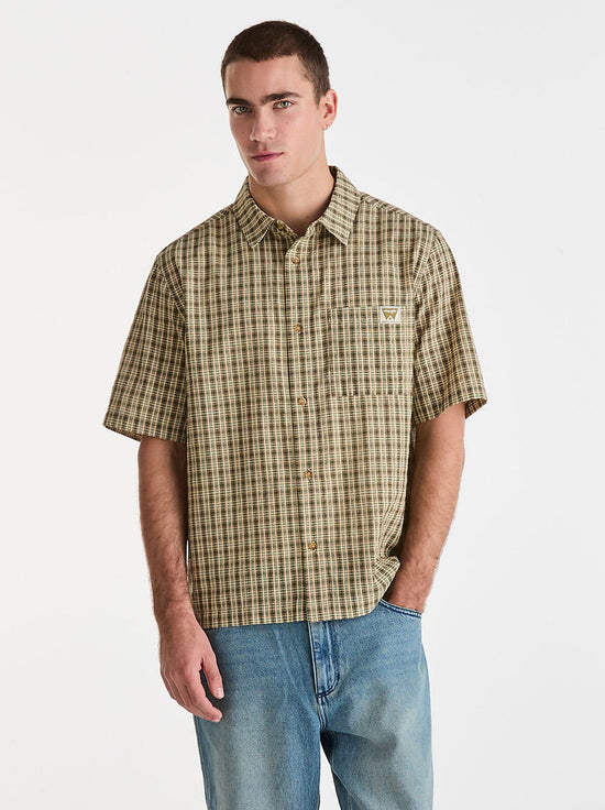Wrangler - Boxcar Shirt - Forest Check