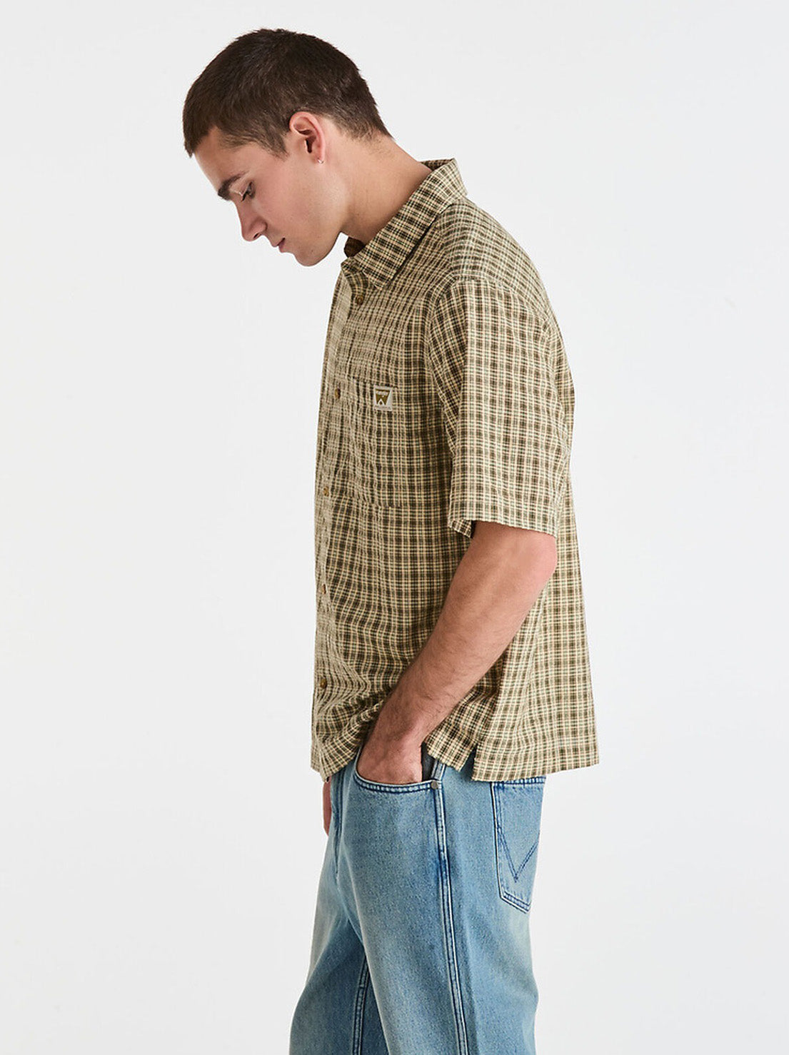 Wrangler - Boxcar Shirt - Forest Check