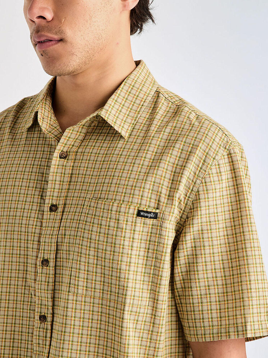 Wrangler - Boxcar Shirt - Tan Check