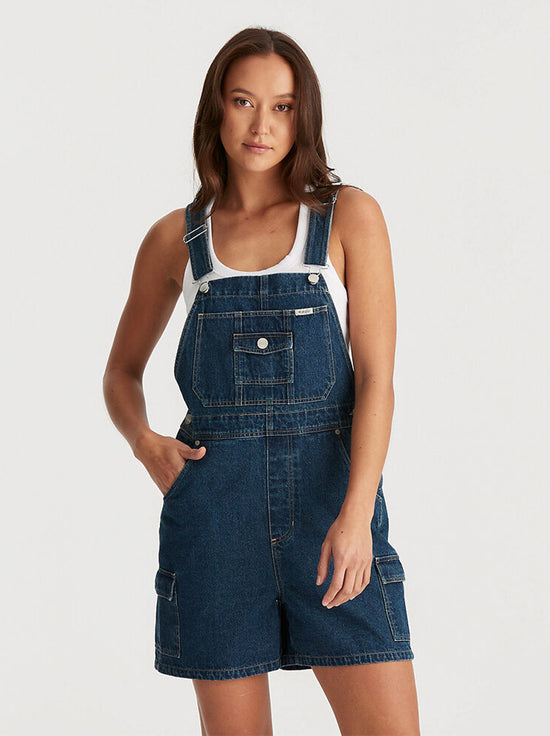 Wrangler - Cargo Dungaree Short - 99 Indigo