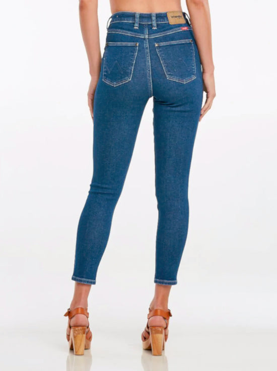 Wrangler - High Pins Cropped Jeans - Odyssey