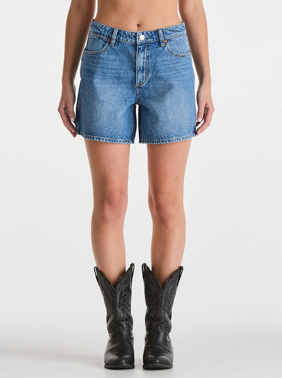 Wrangler - Mid A-Line Short - Blue Rebel
