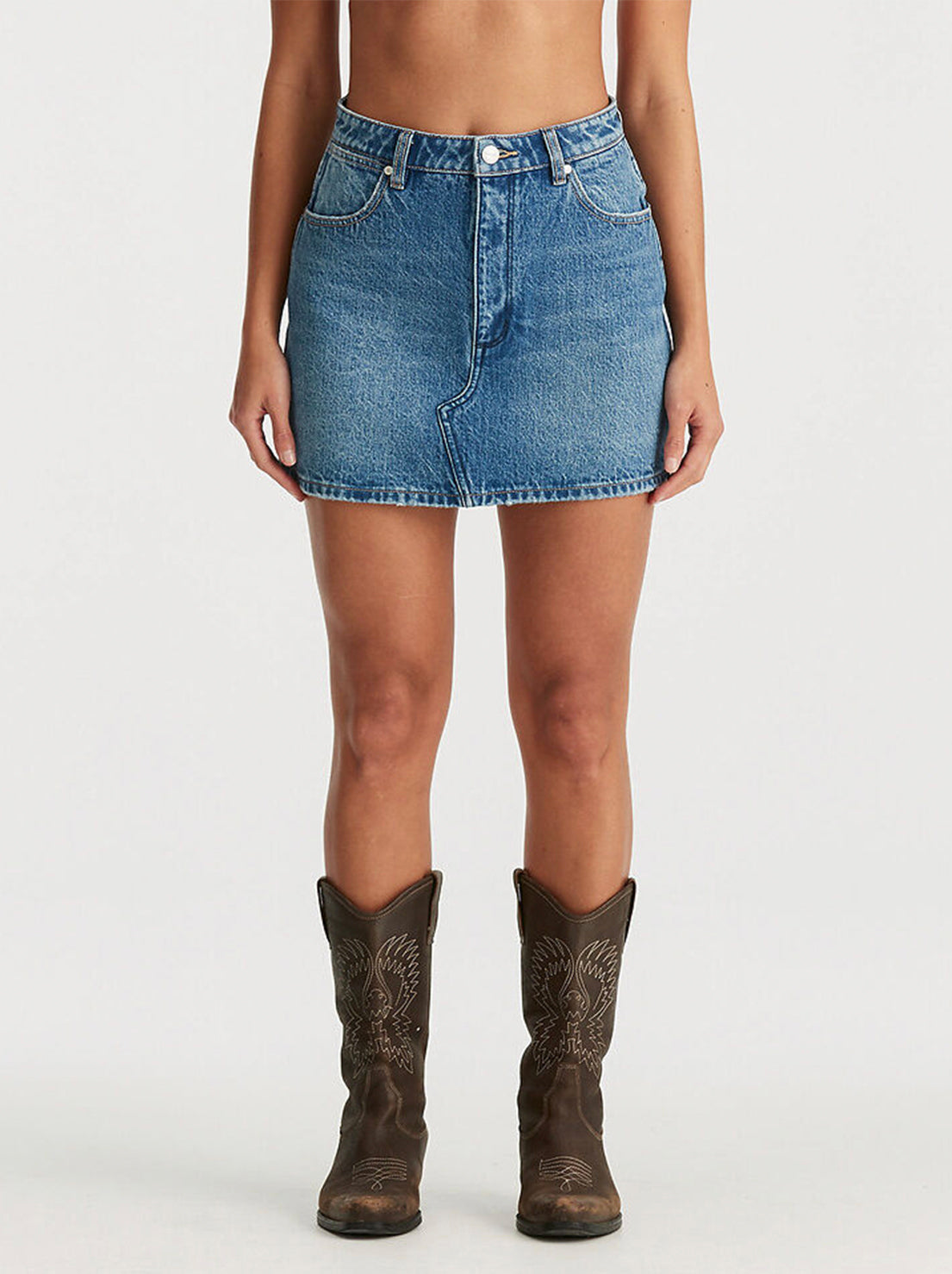 Wrangler - Repair Mini Skirt - Deep Oasis