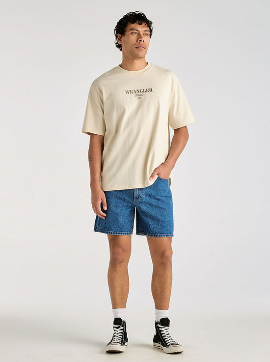 Wrangler - World Tour Slacker Tee - Ecru