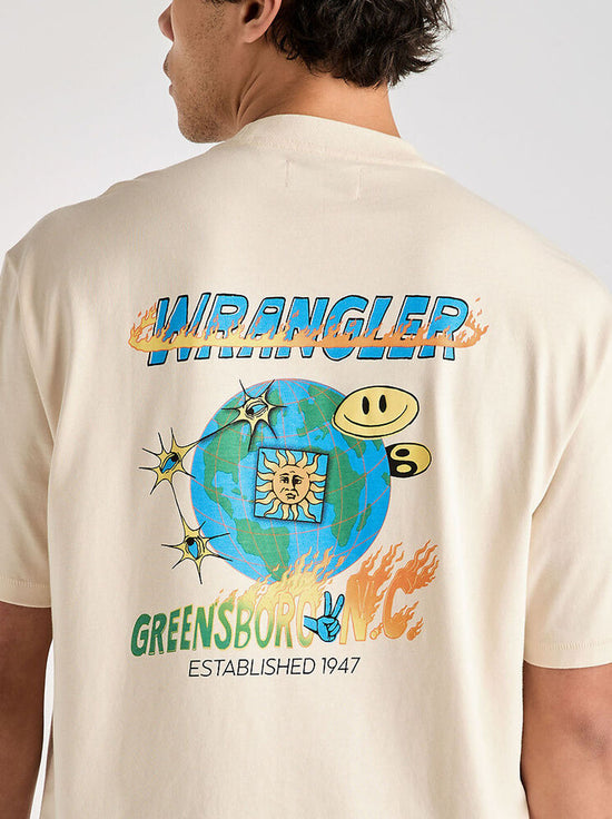 Wrangler - World Tour Slacker Tee - Ecru