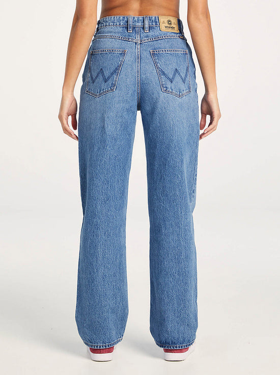 Wrangler - Bella Baggy Relaxed Jean - High Rise - Blue Eternity