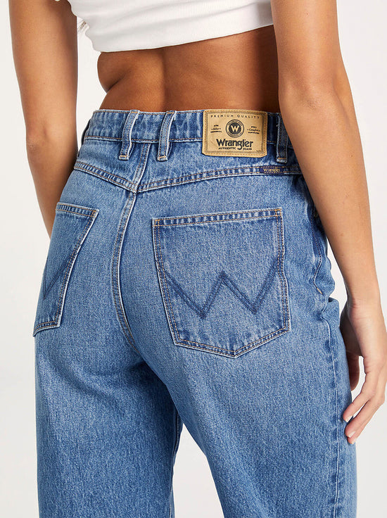 Wrangler - Bella Baggy Relaxed Jean - High Rise - Blue Eternity