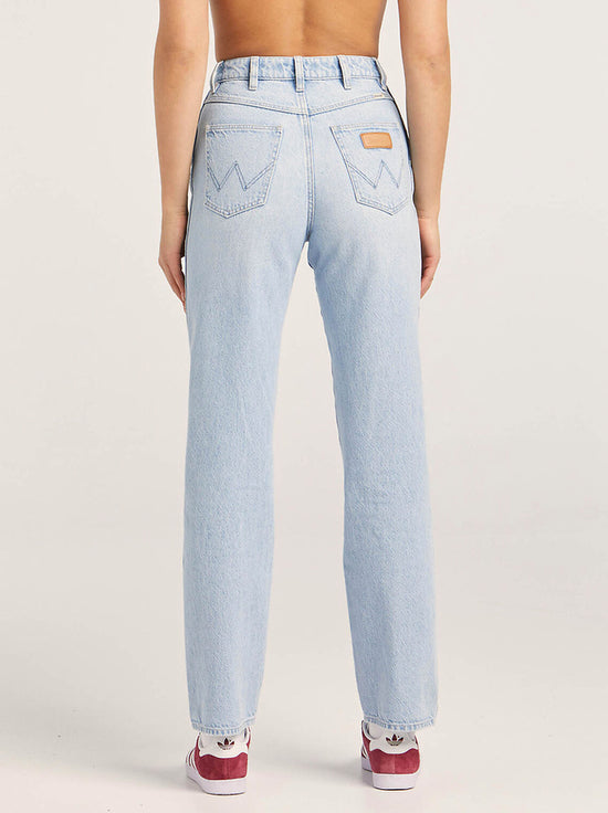 Wrangler - Claudia Hi Straight Jean - Utopian Blue