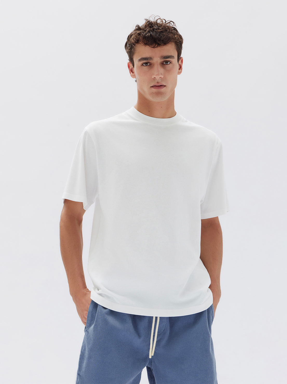 Assembly - Knox Organic Oversized Tee - Antique White
