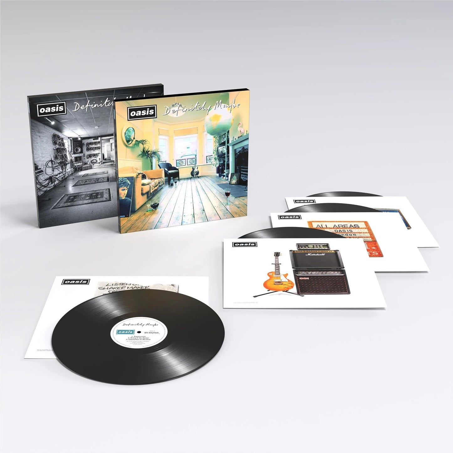 Oasis - Definitely Maybe. 4LP (30th Anniversary Black Vinyl Boxset)