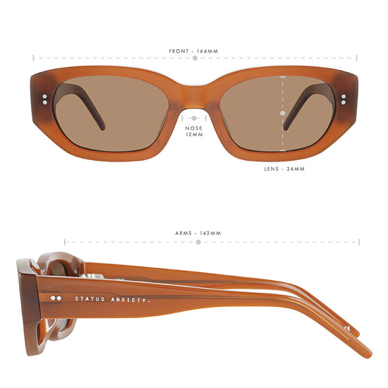 Status Anxiety - Luna Sunglasses - Brown