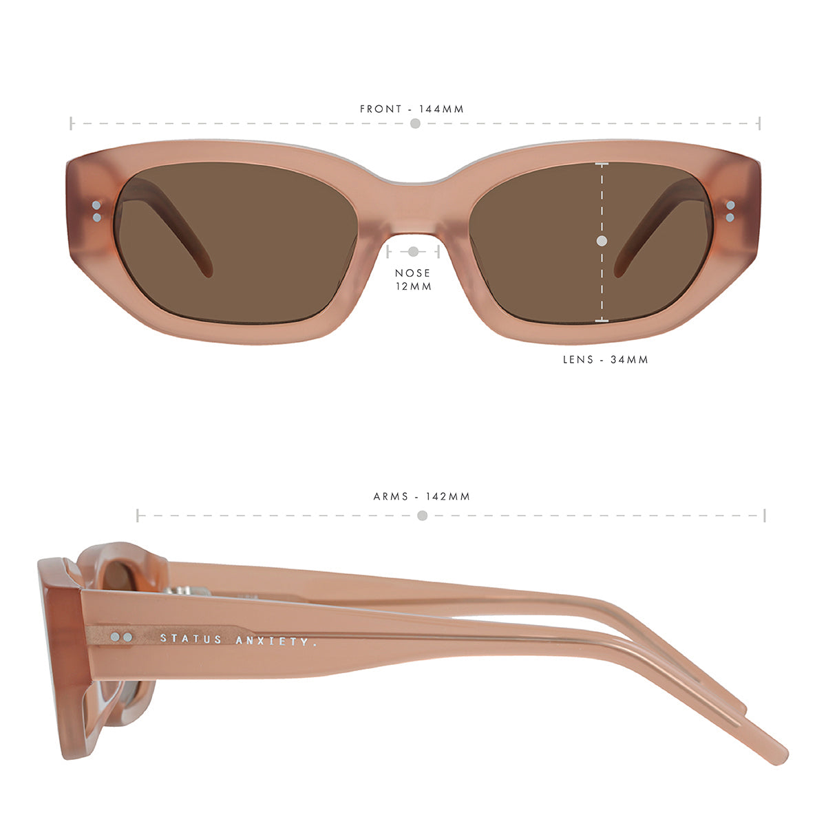 Status Anxiety - Luna Sunglasses - Rose