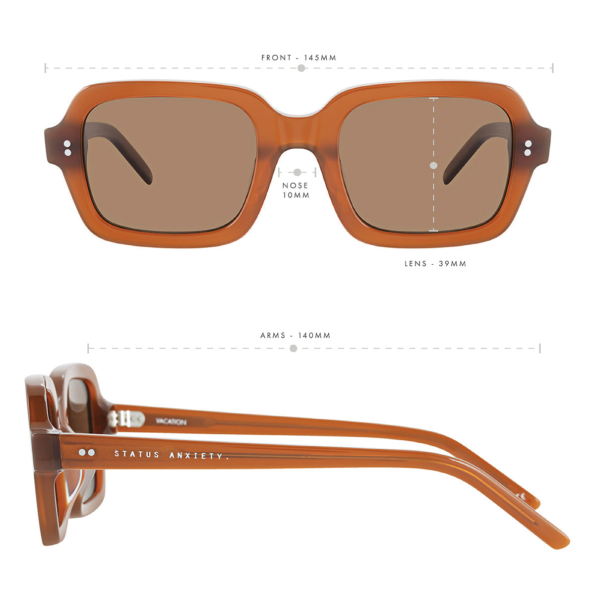 Status Anxiety - Vacation Sunglasses - Brown