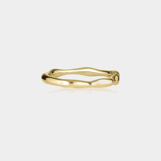 Linda Tahija - Organica Thin Ring - Gold Vermeil