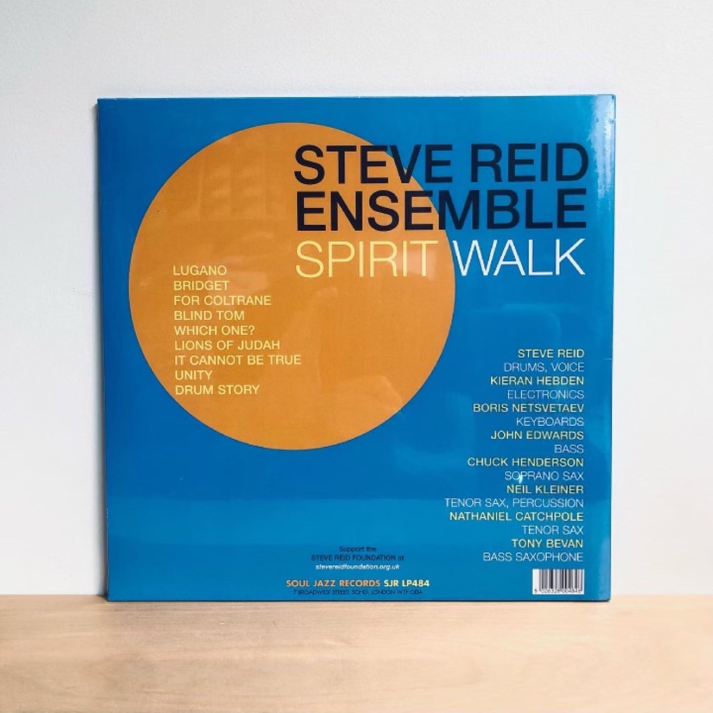 RSD2021 - Steve Reid Ensemble with Kieran Hebden (Four Tet) Spirit Walk. 2LP [Black Vinyl - Not Blue As Sticker Suggests]