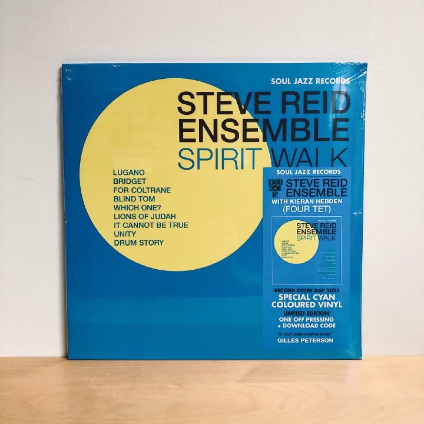 RSD2021 - Steve Reid Ensemble with Kieran Hebden (Four Tet) Spirit Walk. 2LP [Black Vinyl - Not Blue As Sticker Suggests]