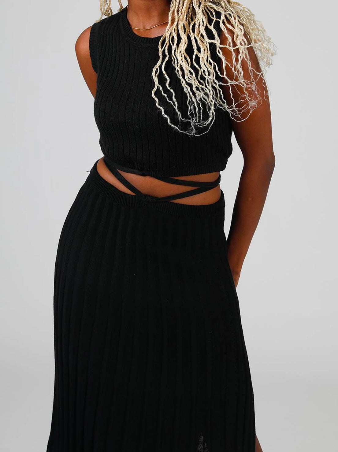 Andean Collective - Loretta Tie Skirt - Black