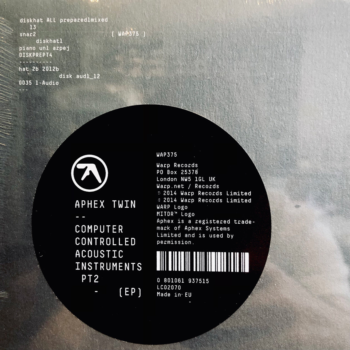 Aphex Twin - Computer Controlled Acoustic Instruments Pt2. LP