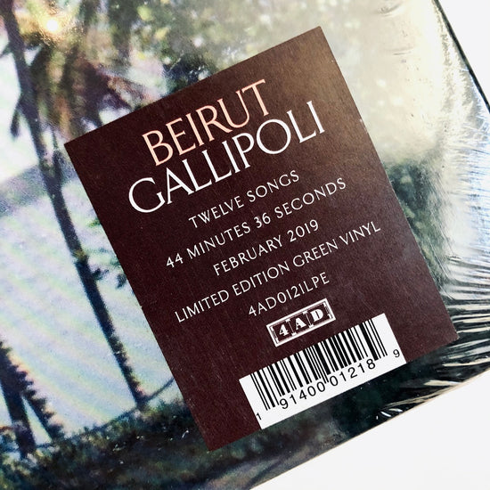 Beirut - Gallipoli. LP [Limited Edition Green Vinyl]